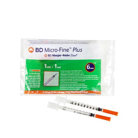 BD Micro-fine Plus Syringe G30 100’s Insulin Syringes (31 G) X 6MM 1ML 100 Piece
