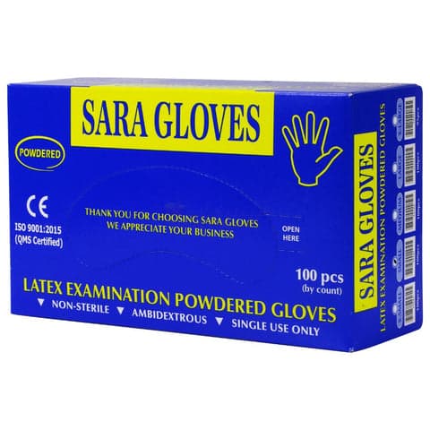 Latex Gloves Powdered Small