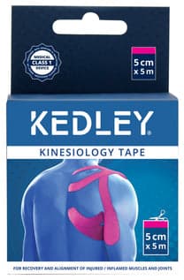 Kedley Kinesiology Tape- Pink (5cm X 5cm)
