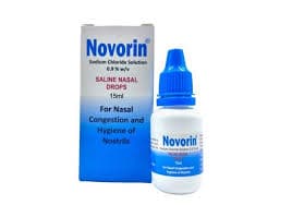 Novorin Nasal Drops 15ml 0.9% Pack