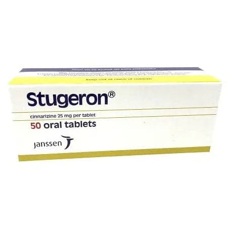 Stugeron 25mg 50's Cinnarizine 25mg 50
