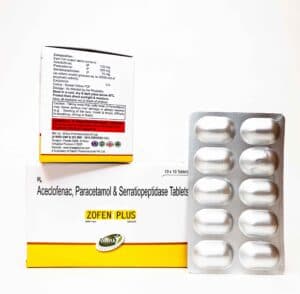 Zofen Aceclofenac 100mg Tablets