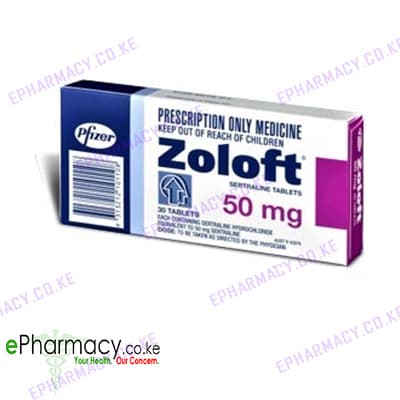 Zoloft 50mg 30's Tabs Sertiralina 50mg 30 Tablet